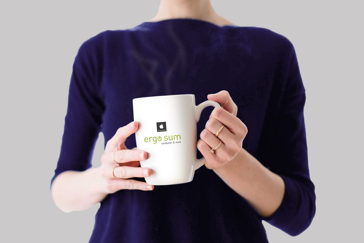 Werbeartikel und Werbegeschenke (Tasse) für ergo sum Mainz von WOA