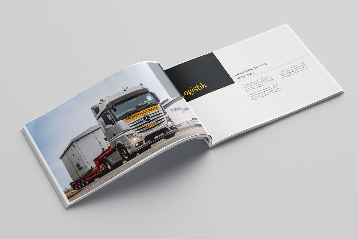 ELBAG Energietechnik Imagebroschüre, Innenseiten und Bilder gestaltet von WOA Werbeagentur